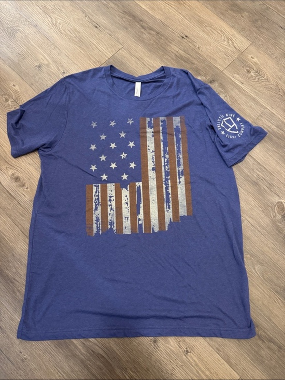 🆕 Nine Line Apparel Short-Sleeve with Flag & National Anthem Graphic. XL. NWT!🇺🇸